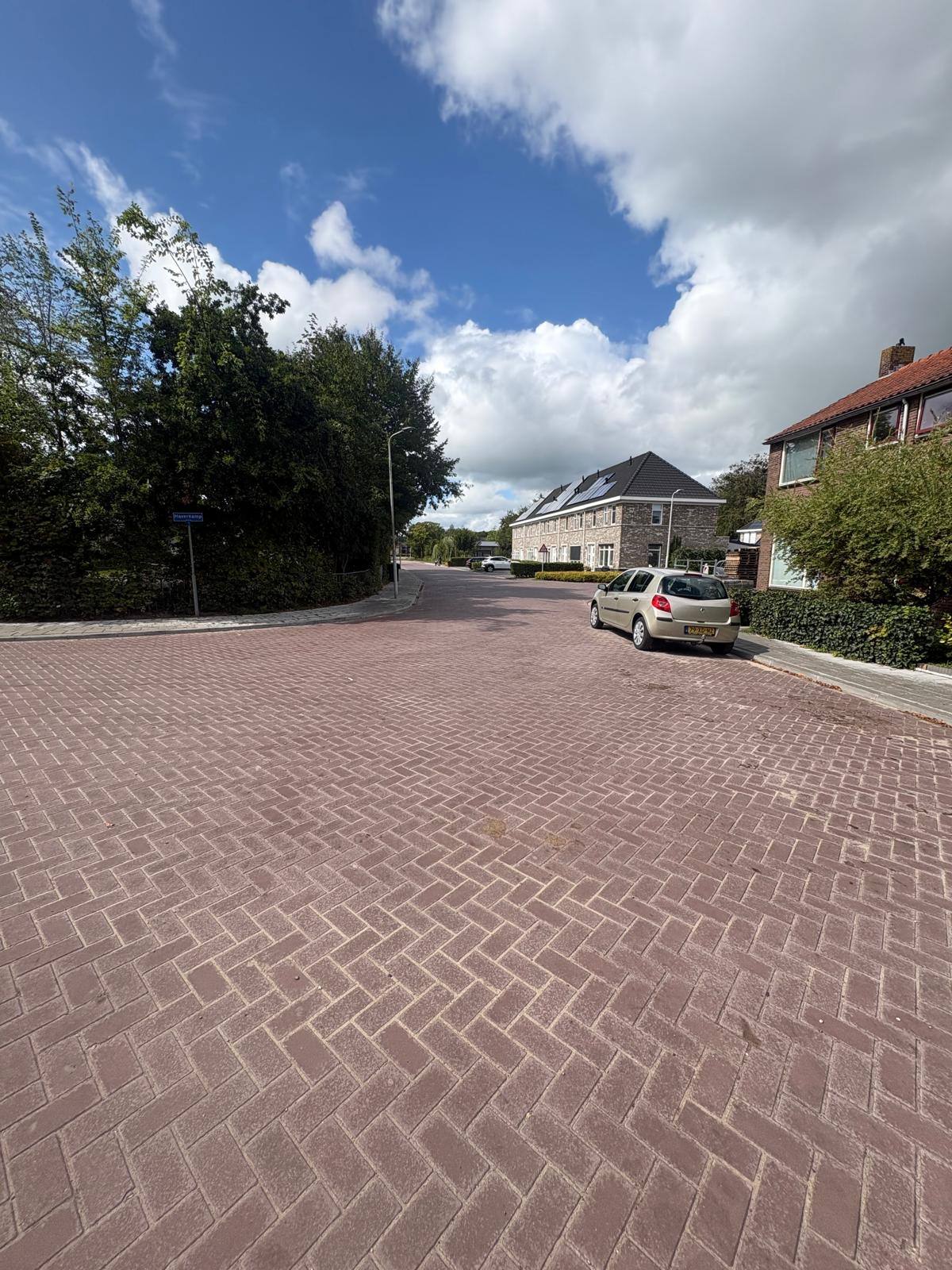 Bestrating aan de Stationsstraat in Joure